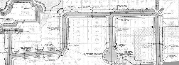 Construction site design plan